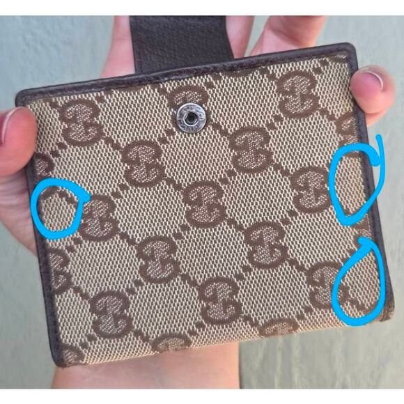 Vintage Gucci GG Monogram Agenda Cover Canvas and Leather with Pen - Picture 9 of 10